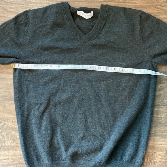 Classic V-Neck Gray Sweater - Picture 10 of 13
